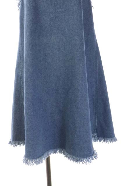 中古 スナイデル バックレースアップデニムワンピース フレア ミニ ノースリーブ クルーネック カットオフの通販はau Pay マーケット ブランド古着のベクトル