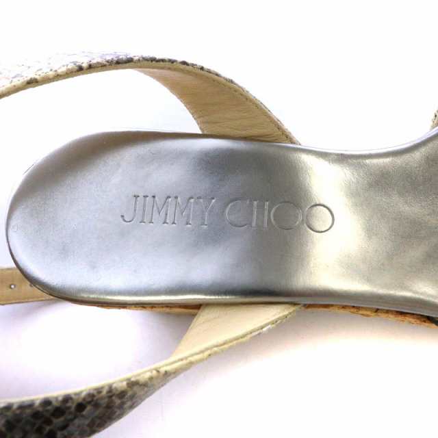 中古】ジミーチュウ JIMMY CHOO サンダル ウエッジソール コルクソール