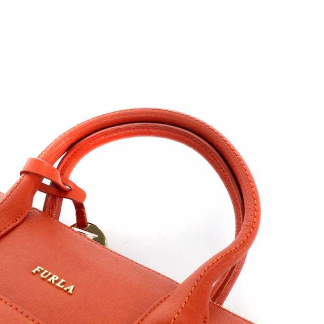 FURLA フルラ トートバッグ レッド ショルダーバッグ 2way レザー