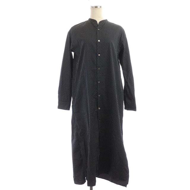 中古 フランネルソル Phlannel Sol ドット柄ワンピース ロング 長袖 水玉 1 黒 ブラック Mf Os レディースの通販はau Pay マーケット ブランド古着のベクトル