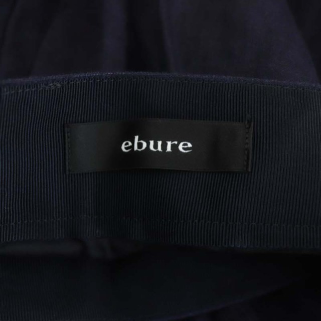 ebure エブール ロングカーディガン ウール  ネイビー 濃紺