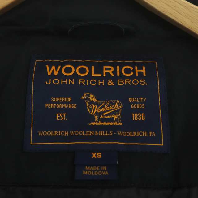 【中古】ウールリッチ WOOLRICH COCOON COAT ダウンコート アウター ロング ファー付き ジップアップ XS 黒｜au PAY  マーケット