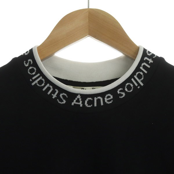 acne studios モックネック navid tシャツ ブラック | tspea.org