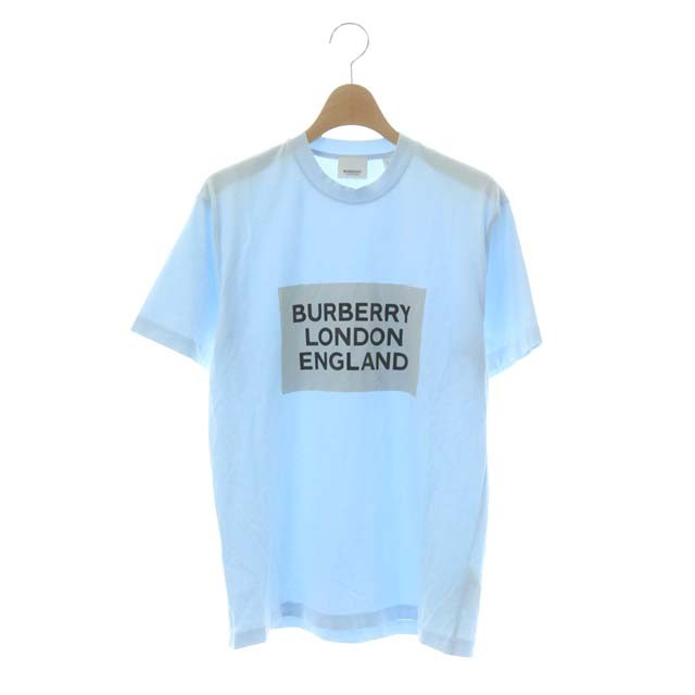 中古】バーバリー BURBERRY ロゴ プリント Tシャツ カットソー 半袖