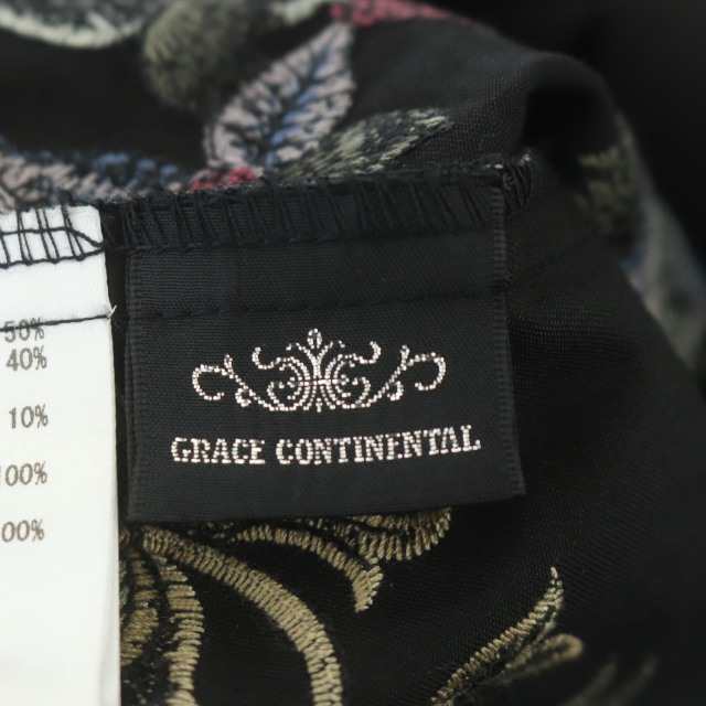 中古】グレースコンチネンタル GRACE CONTINENTAL 22AW レイヤード刺繍