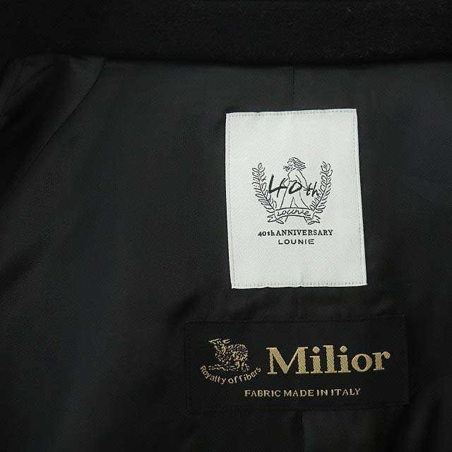 中古】ルーニィ LOUNIE Milior社 40th ウール ロングコート ショール