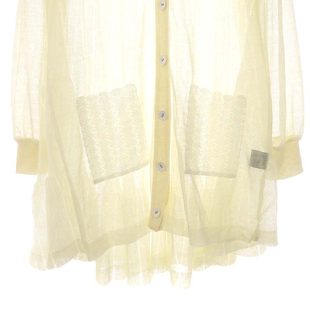 中古】マラミュート malamute 22SS push up pleated sheer cardigan