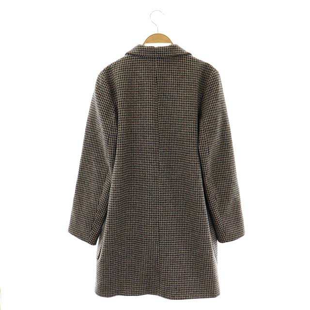 中古】ザラ ZARA 千鳥格子 チェスターコート アウター ロング XS