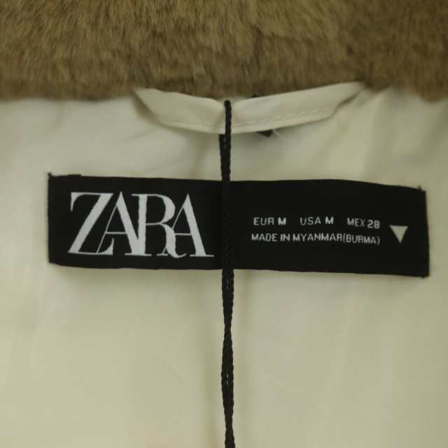 中古】ザラ ZARA ダウンコート アウター ミドル丈 ジップアップ 総裏地