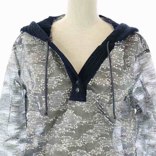 フミク See Through Jacquard Parker パーカー 長袖