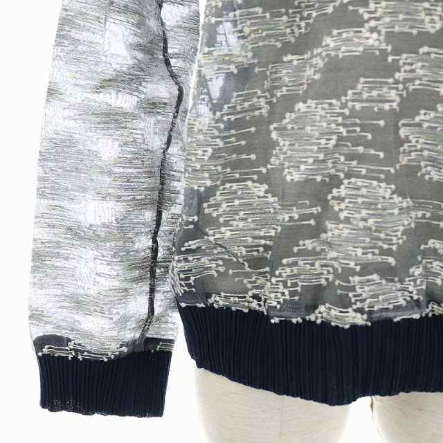 フミク See Through Jacquard Parker パーカー 長袖