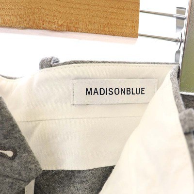 中古】マディソンブルー MADISONBLUE ウール ワイドパンツ センター