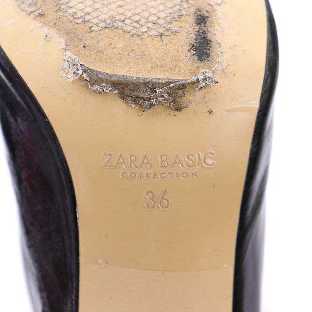 中古】ザラ ベーシック ZARA BASIC ショートブーツ ラウンドスタッズ