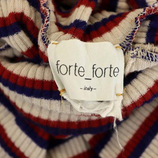 中古】フォルテフォルテ FORTE FORTE ボーダータートルネック