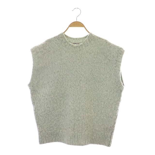 中古】オーラリー AURALEE WOOL ALPACA FELT KNIT VESTニットベスト