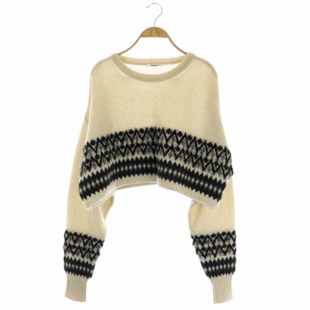 中古】アンシェヌマン Enchainement Alpaca Wool Nordic Pullovr