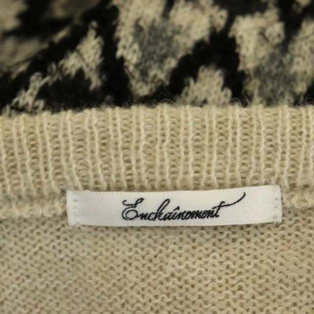 中古】アンシェヌマン Enchainement Alpaca Wool Nordic Pullovr