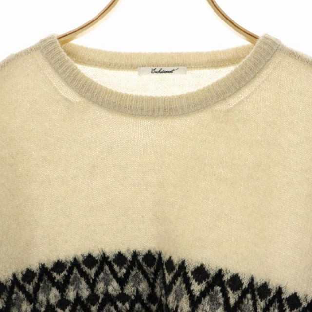 中古】アンシェヌマン Enchainement Alpaca Wool Nordic Pullovr