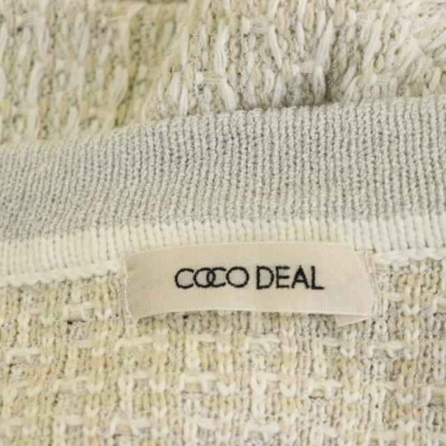 中古】ココディール COCO DEAL 22AW テープヤーンツイードニット