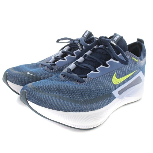 【中古】ナイキ NIKE ズーム フライ 4 ZOOM FLY 4 シューズ ロゴ 24.5cm 紺 CT2401-400 /SR24  レディース｜au PAY マーケット