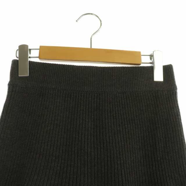 中古】ザラ ZARA ニットスカート フレアスカート ミニ S グレー /DF