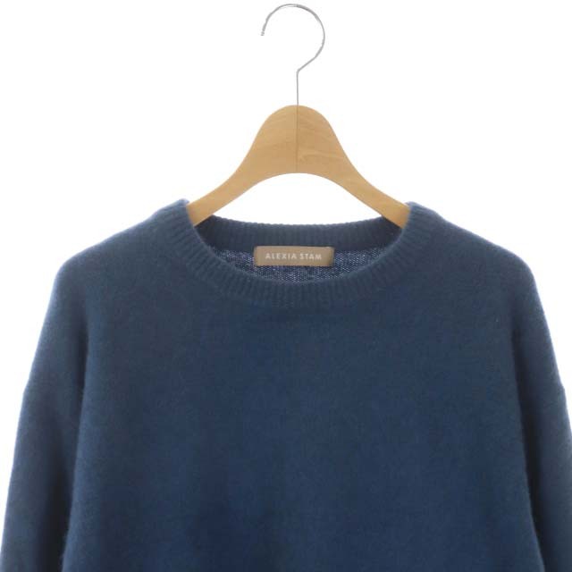 【中古】アリシアスタン ALEXIA STAM Basic Raccoon Knit Top ベーシックラクーンニット セーター 長袖  クルーネック｜au PAY マーケット