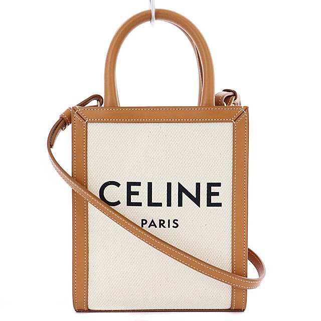 純正品 セリーヌ CELINE ミニ バーティカル カバ プリントテキスタイル