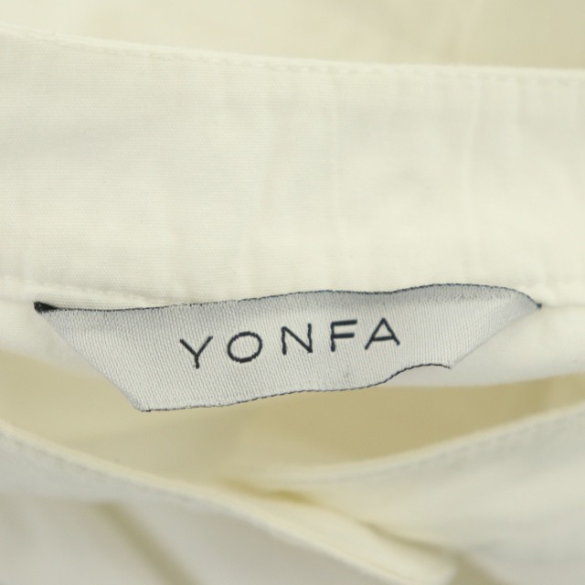 中古】ヨンファ YONFA バンドカラー コットンロングスリーブシャツ