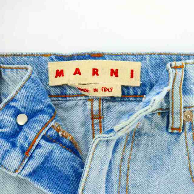 【中古】マルニ MARNI 22SS Daisy デニムスカート 台形スカート Aライン 36 S 水色 ライトインディゴ GOJD0457XY｜au  PAY マーケット