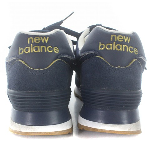 中古】ニューバランス NEW BALANCE WL574SOC スニーカー ロゴ スエード