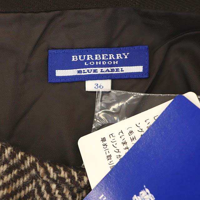 中古】未使用品 バーバリーブルーレーベル BURBERRY BLUE LABEL ウール