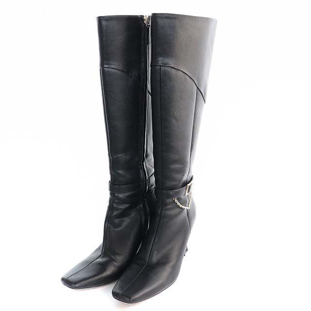 中古】ハーリップトゥ Herlipto HLT Veagan Leather Knee-High Boots