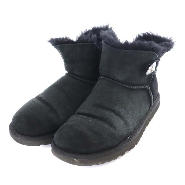 中古】アグ UGG ミニベイリーボタン ブリング ショートムートンブーツ