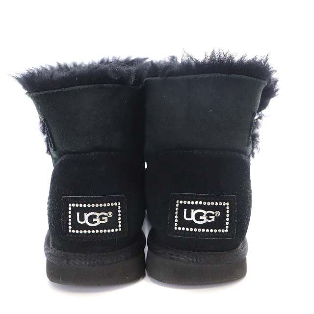 中古】アグ UGG ミニベイリーボタン ブリング ショートムートンブーツ ...