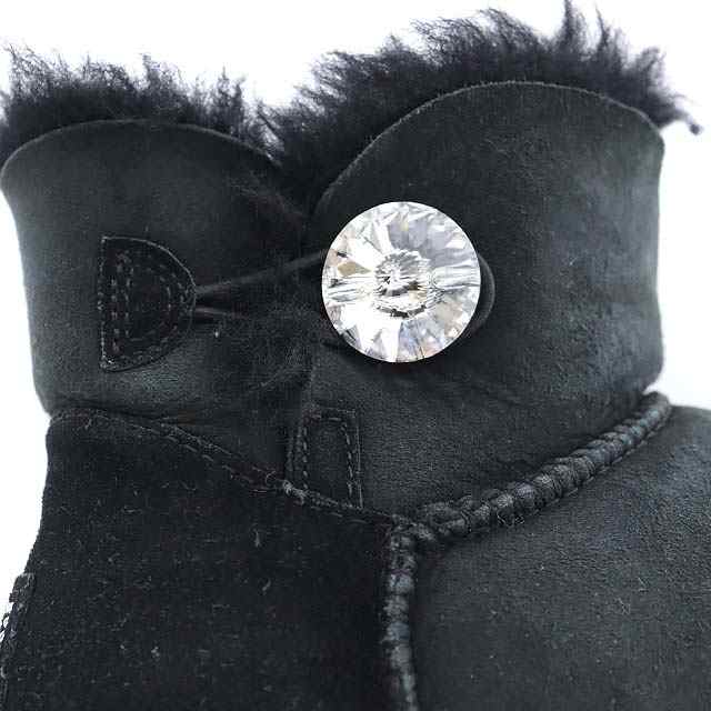 中古】アグ UGG ミニベイリーボタン ブリング ショートムートンブーツ