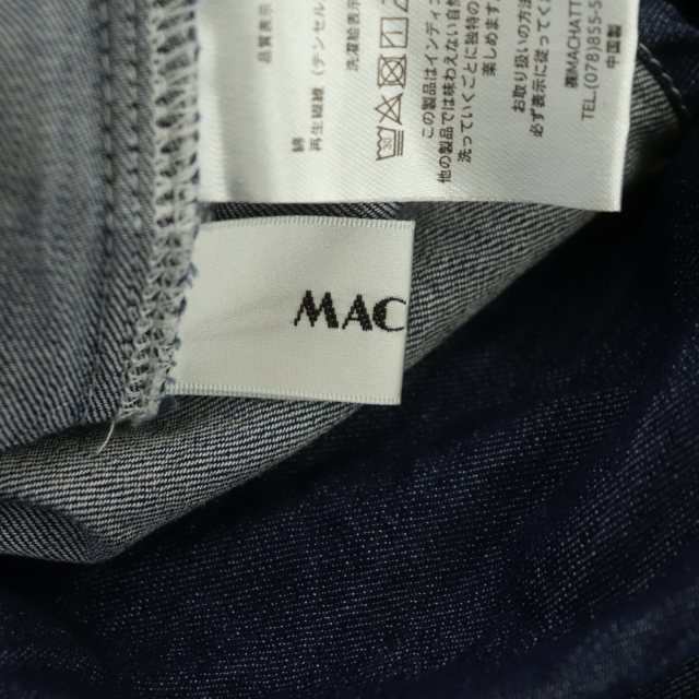 中古】マチャット MACHATT 22SS デニムリボンブラウス シャツ 長袖