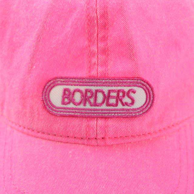 【中古】ボーダーズアットバルコニー BORDERS at BALCONY BORDERS CAP キャップ 帽子 野球帽 ピンク ■OS  レディース｜au PAY マーケット