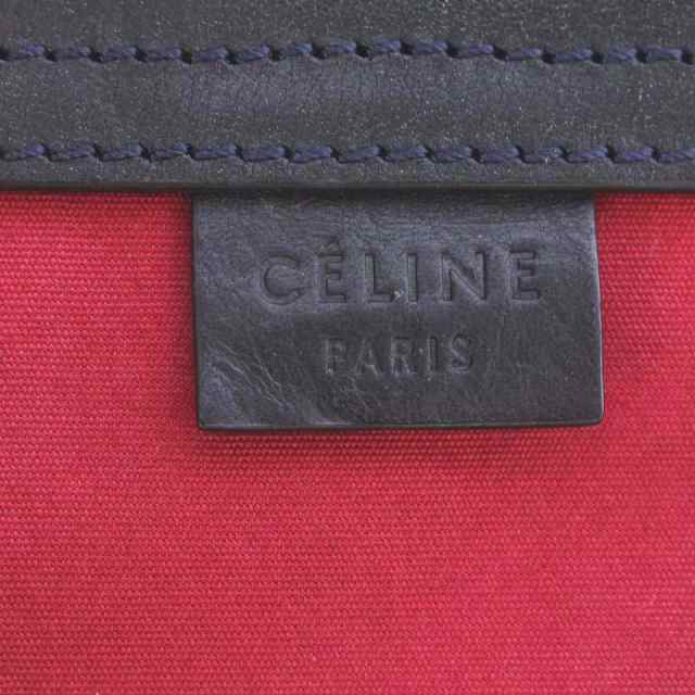 【中古】セリーヌ CELINE ヴィンテージ トリオンフ ジャガード ミニボストン ハンドバッグ 黒 ブラック｜au PAY マーケット