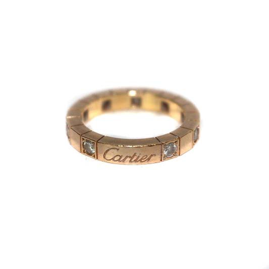 中古】カルティエ Cartier ラニエール ハーフ ダイヤ リング 指輪 K18