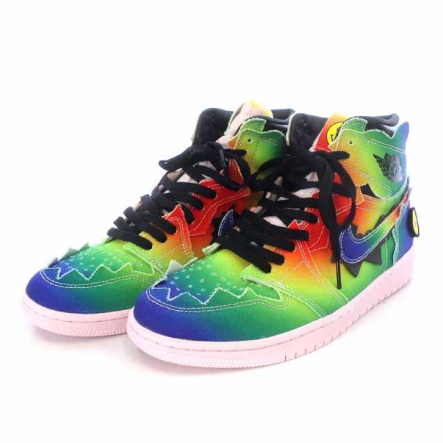 中古】ナイキ NIKE J Balvin × Nike Air Jordan 1 High OG Rainbow J ...