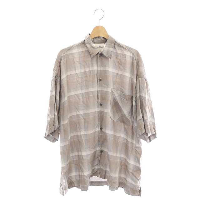 中古】レミレリーフ 22SS CHECK 2WAY SHIRT チェックシャツ オーバー ...