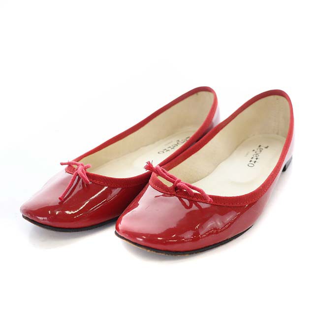 中古】レペット Repetto バレエシューズ リボン パテントレザー