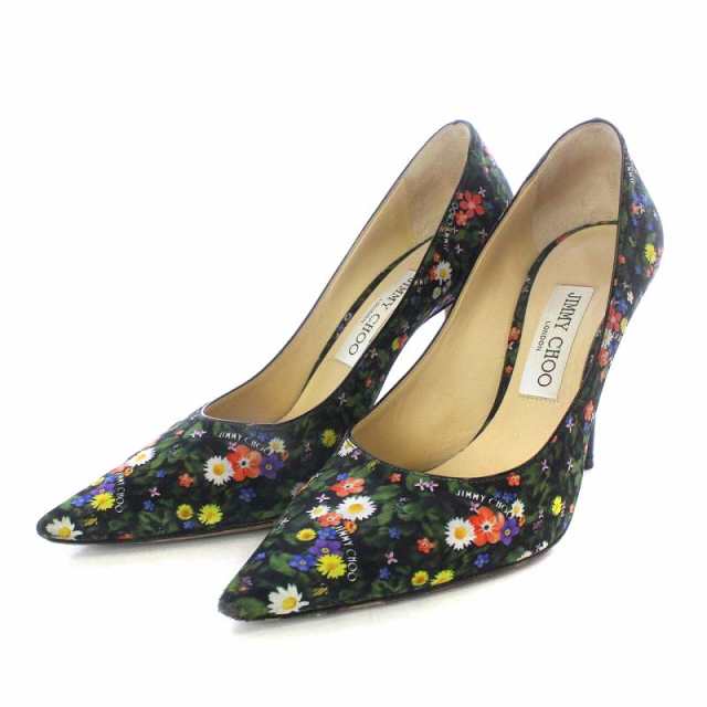 中古】ジミーチュウ JIMMY CHOO パンプス ピンヒール ポインテッドトゥ フラワープリント 38 25cm 緑色 グリーンの通販はau PAY  マーケット - ブランド古着のベクトル | au PAY マーケット－通販サイト