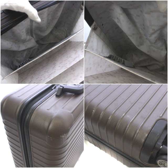 【中古】リモワ RIMOWA 810.40.32.4 サルサ SALSA ビジネストロリー キャリーバッグ スーツケース 27L ダークブラウン｜au  PAY マーケット