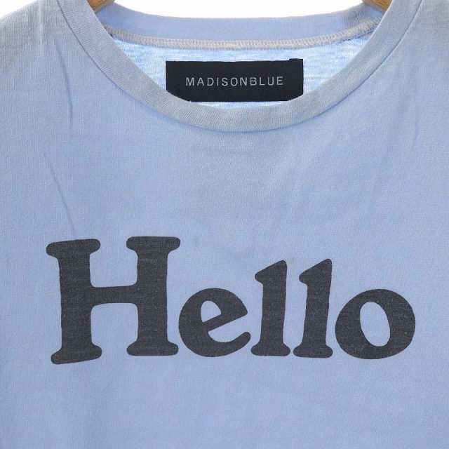 中古】マディソンブルー 22SS HELLO CREW NECK TEE DYED Tシャツ