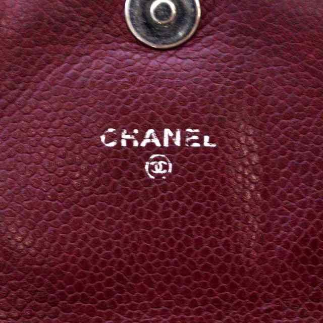 【中古】シャネル CHANEL ヴィンテージ ウォレットバッグ ショルダーバッグ ココマーク ボルドー 14番台｜au PAY マーケット