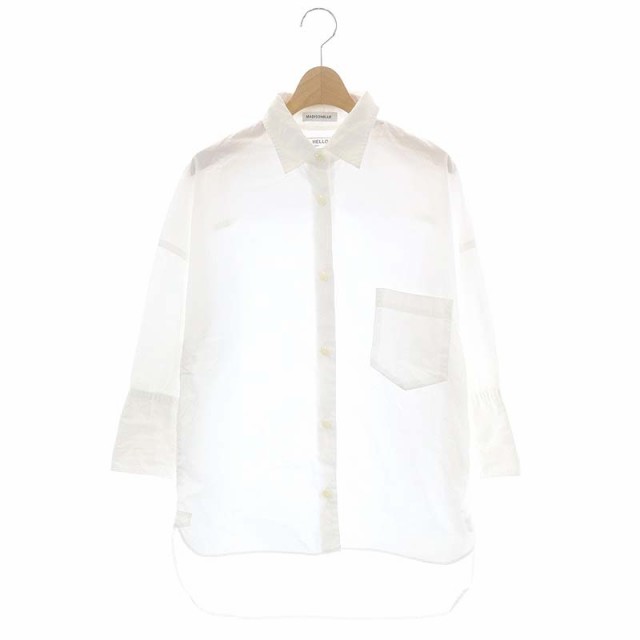 マディソンブルー J.BRADLEY CUFF SHIRT 白 ホワイト 01-