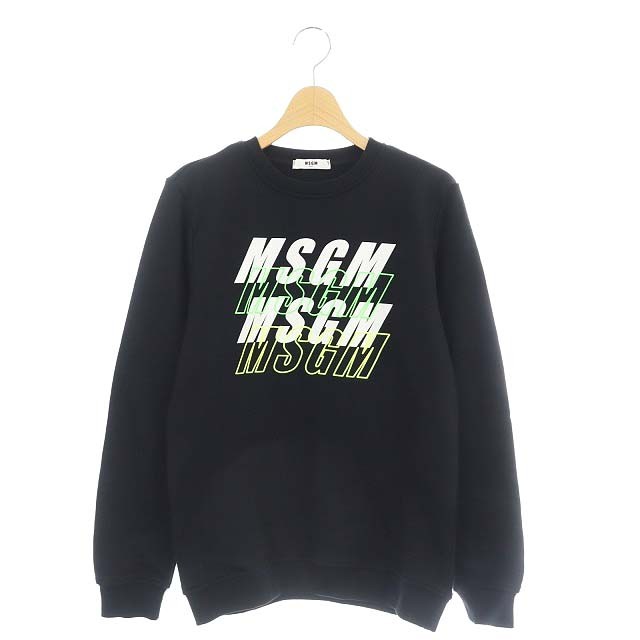 中古】エムエスジーエム MSGM ロゴ スウェット トレーナー プル ...