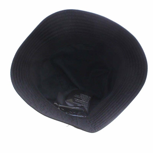 プラダ Re-Nylon 三角ロゴ バケットハット 帽子 M 黒 1HC137