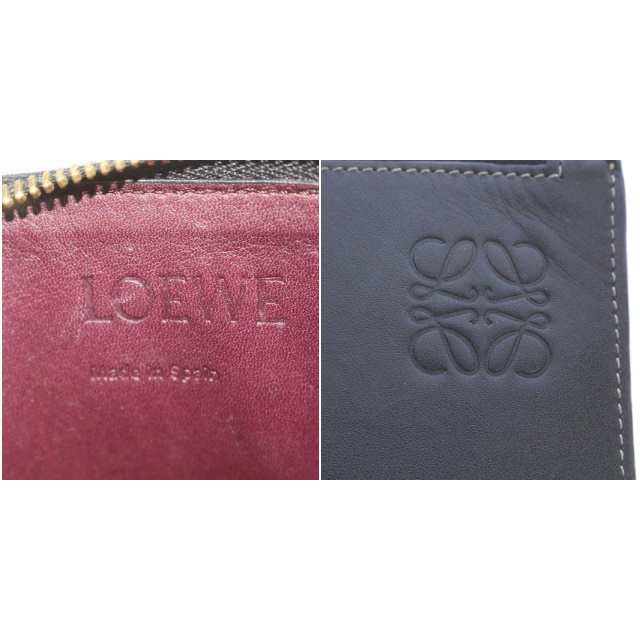 中古】ロエベ LOEWE ゲート ダブルジップ ポーチ GATE DOUBLE ZIP